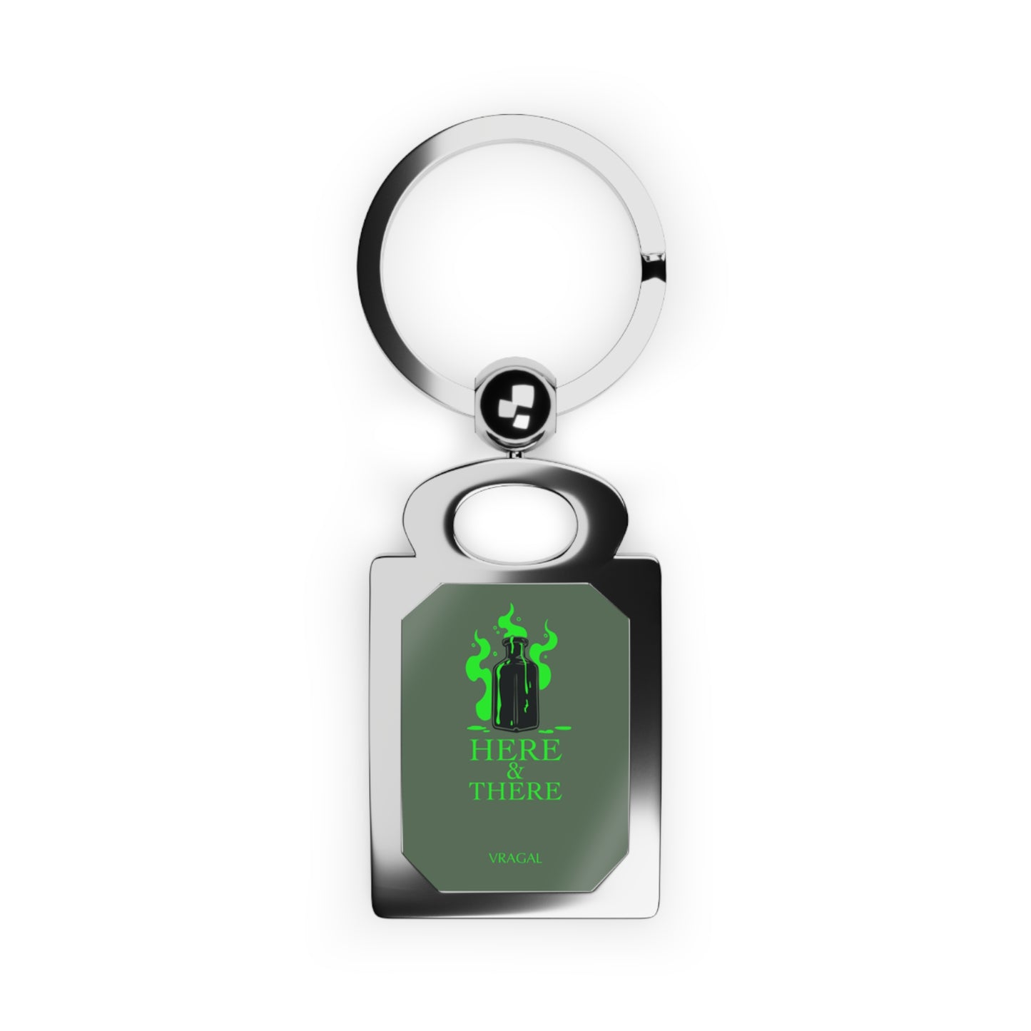 Magical Potion Rectangle Photo Keyring (Customizable)