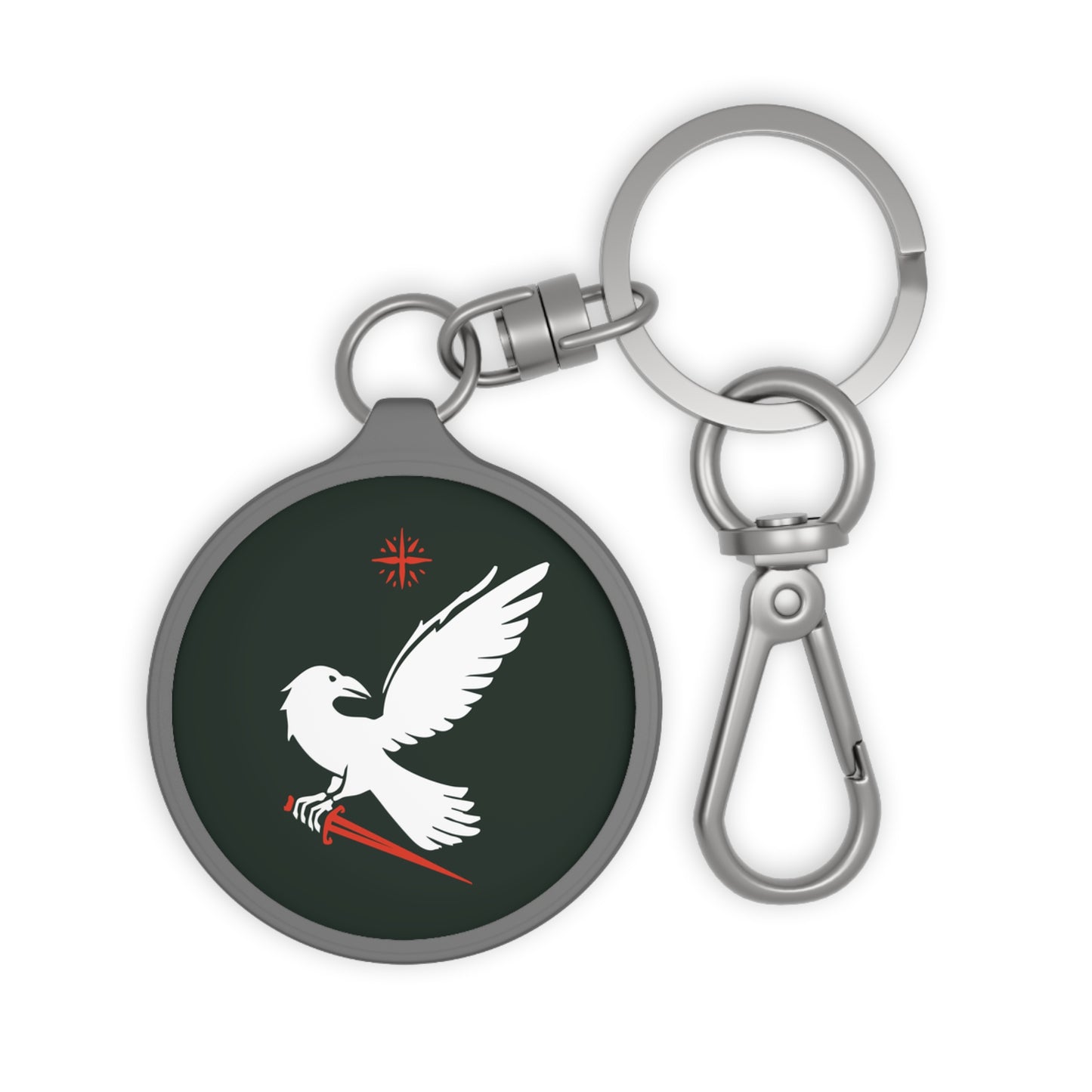 Blood Raven Keyring Tag (Customizable)