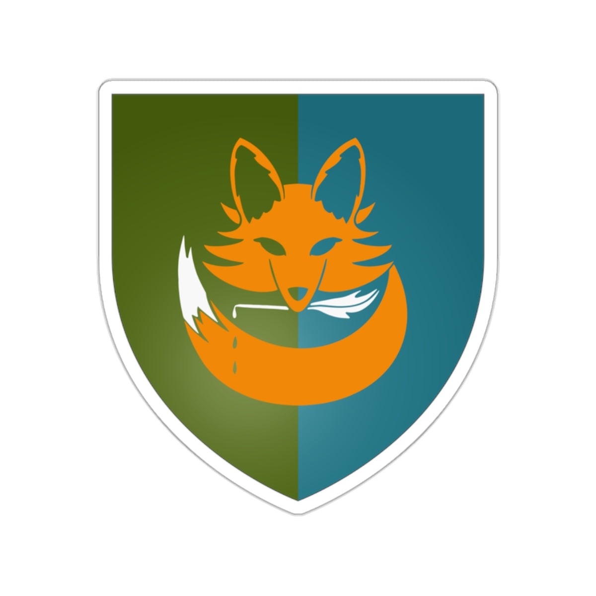 Fox with Quill Stickers (Customizable)